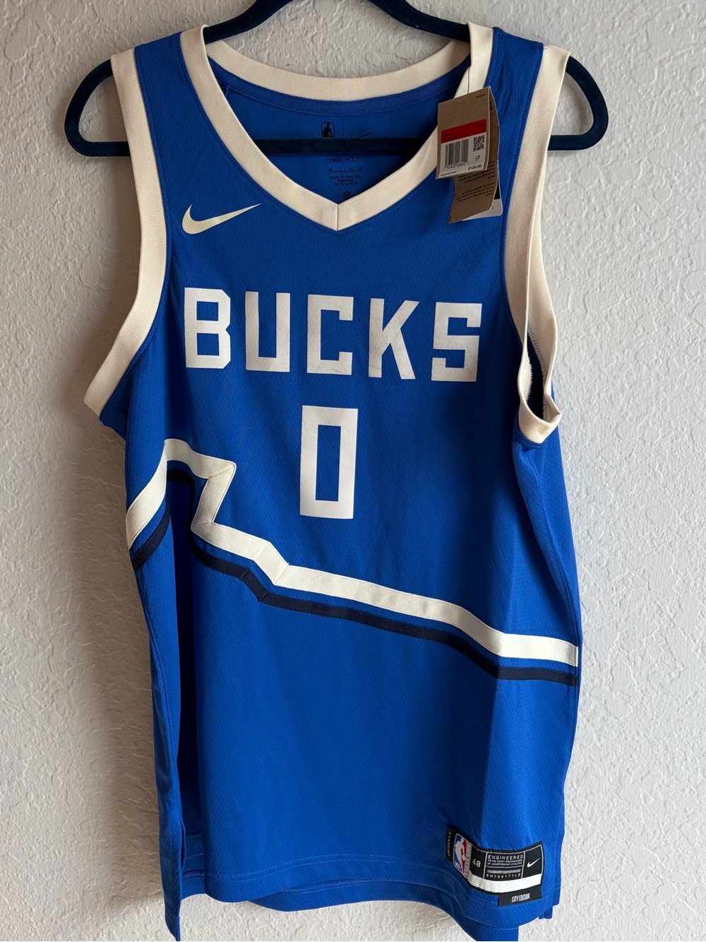 Nike Milwaukee Bucks Swingman Damian Lillard #0 Jersey - Men’s Large NBA NWT